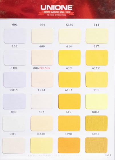 Contoh halaman katalog warna American Drill Unione